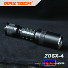 Maxtoch-ZO6X-4 18650 Akku Ladegerät Cree T6 zoombare Taschenlampe
